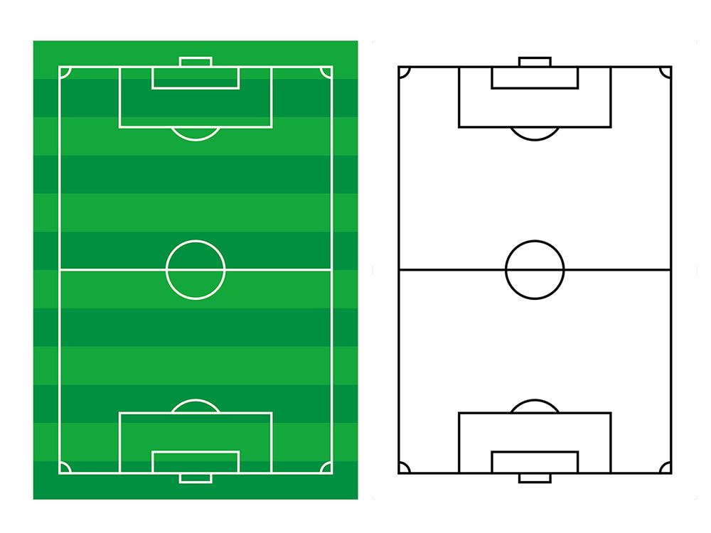 サッカー フットサル バスケット 作戦シート。ミーティングや研修会用